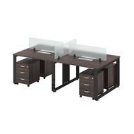 B6-SQ-4R 4 Seater Workstation Table Office Table Cubicle
