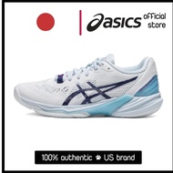 Asics Blue White Women Low Cut Volleyball Shoes Sneakers Official Store.