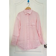 Authentic GAP Pink Linen Shirt (Second Hand Like New)