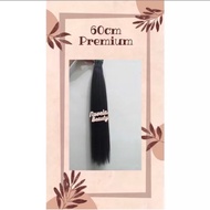 Novela Beauty Hair Extension human Hair Extension 60cm Black Thick