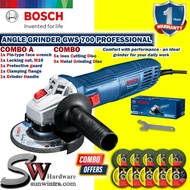 COMBO Bosch GWS700 4" Angle Grinder 710W + Different Cutting & Grinding Disc - SUN WINTRA GWS 700 (R