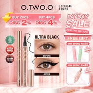 O.TWO.O Eyeliner Pen Waterproof Black/Celak 極細眼線液筆-Easy-extend Long-lasting Eye Makeup 0.5ml