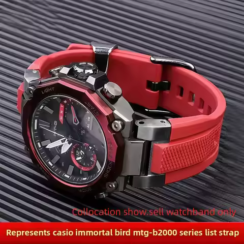 Mtg b2000 Resin Silicone Watch Strap For Casio G-SHOCK MTG-B2000 Men Sports Rubber WatchBand Metal r