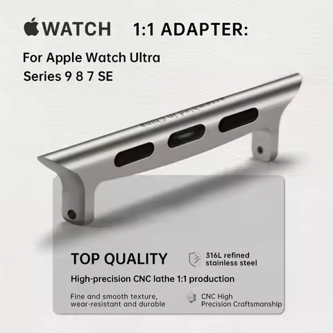 2pcs Apple Watch Ultra 49mm Adapter For Apple Watch Strap Series 9 8 7 SE 45mm 44mm 41mm 40mm Band S