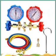 R410A 3 Way AC Diagnostic Manifold Gauge Set Replacement Parts Accessories Fit for Freon Charging Fi