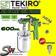 TEKIRO Air Spray Gun F100S AT-AS1619 600ML with Aluminium Cup Spray Paint Gun