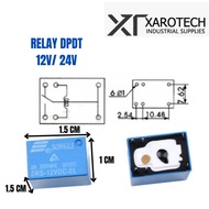 RELAY 12VDC or 24VDC (6-pins)