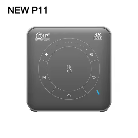P11 Portable DLP Mini Projector Android 9.0 4K 2GB 4GB DDR4 16GB 32GB ROM Beamer 3000mA Home Cinema 