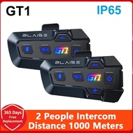 BLAISE GT1 Motorcycle Helmet Bluetooth Intercom IP65 Waterproof Intercom Distance 1000 Meters Multi-