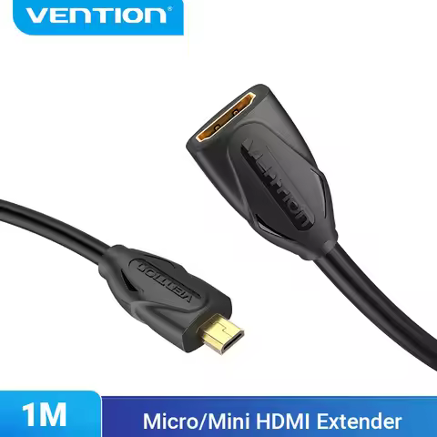 Vention HDMI Extension Cable Micro Mini HDMI Male to Female Cable Converter Extender for Tablet HDTV