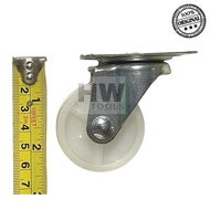 2 INCH FLAT WHEELS WHITE NYLON WHEELS 2" TROLLEY TV WHEELS