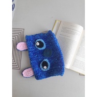 Cute Book Cover / Sleeve Novel Custom Crochet Name Handmade Quran Sampul Cartoon Sanrio Stitch Capyb