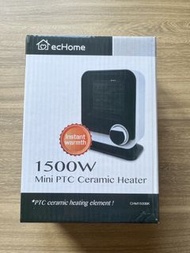 ecHome 1500W 迷你PTC陶瓷暖風機