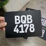 EURO DESIGN PLATE MOTOR BESI ALUMINUM KETUK