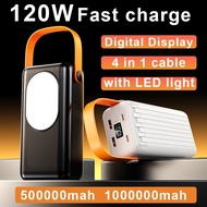 100000mAhPowerbank 50000mAh Powerbank120W fast charging powerbank Large Capacity Camping Powerbank w