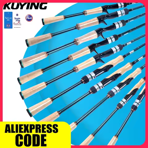 KUYING BATTLE SONG 6'3" 6'5" 6'6" 6'8" 6'10" Fishing Rod Lure Pole Stick Cane Spinning Casting Carbo