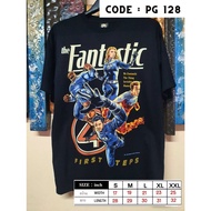 PG 128 FANTASTIC 4 STORM Human Elastic Su Rick Thing Johnny T-Shirt Leather Pattern Black Tight Scre