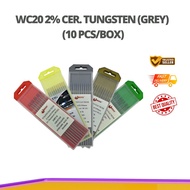 TIG WC20 2% CERIATED TUNGSTEN X 150MM (GREY) (10 PCS/BOX