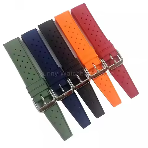 Universal Silicone Watch Strap for Seiko Oris Aquis Blancpain Fifty Fathoms Brakuda Tudor Waterproof
