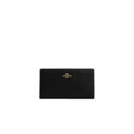 Coach Slim Zip Wallet Purse In Black CK444