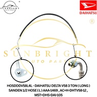 DAIHATSU DELTA V58 3 TON ( LONG ) SANDEN 1/2 HOSE ( L ) AAA-1469 , AC=H-DHTV58-12 , MST=DHS-DAI-105