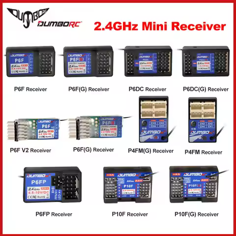 X6F/X6FG/X6DC/X6DCG 2.4G 6CH Radio Control Receiver for X4 X5 X6 X6P Transmitter
