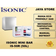 Isonic Single Door Mini Bar Refrigerator IS-50R