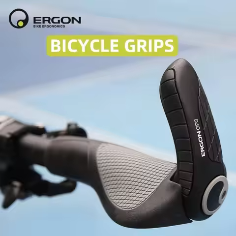 ERGON Mountain Bike Handlebar Grips GP1 GP3 GP5 Bicycle Bar End Mount Clamp Handle Grip Ergonomics R