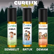 Curelix Relief Oil Collection Membantu Melegakan Sembelit, Batuk & Demam Sesuai Untuk Bayi Kanak-Kan