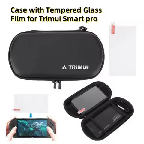 Trimui Smart Pro Bag Case With Tempered Film Trimui Smart Pro S Protect Bag TSP Game Console Carryin