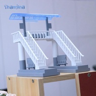 [Shamjina] Train Station Building Simulation Railway Station, for Micro Landscape Railway Train Trac