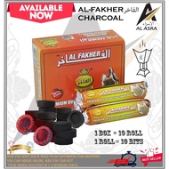 AL FAKHER Hookah Charcoal Tabs Instant Shisha Ez Quick Lite Coals (100bits/10bits)