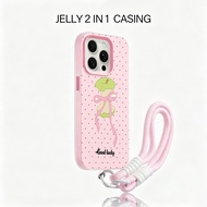 Apple 2 In 1 Cartoon Lucky Casing hp Realme C85 Pro 60X C75X C71 C75 Casing