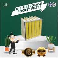 UIL Fiberglass Pocket Filter HVAC AHU Pocket Air Filter F7 F8 F9 Industrial Clean Room