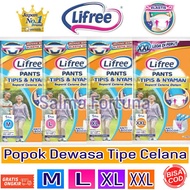 Lifree PANTS adultPopok PANTS TYPE SIZE M/L/XL/XXL PARENTS'Popok. adult diaper pants adult diapers e
