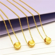 Singapore 916 Gold Necklace Pawnable Bangkok Yellow Gold Necklace for Women