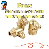 45 °/90 °/180 ° Butter Nozzle Copper Nozzle Connector Copper Oil Cup Oil Nozzle Oil Gun Injection Ex