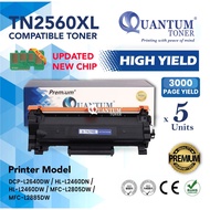 5x Compatible Toner TN2560 TN-2560 TN-2560XL Brother DCP-L2640DW HL-L2460DN HL-L2460DW MFC-L2805DW M