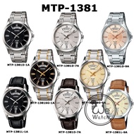 CASIO ของแท้ รุ่น MTP-1381L MTP-1381D MTP-1381SG นาฬิกาผู้ชาย วันที่ สัปดาห์ รับประกัน 1 ปี MTP1381L