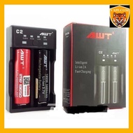 AWT battery & C2 2 Slot Battery Charger Fast Charging Vape Original