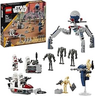 LEGO Star Wars Clone Trooper & Battle Droid Battle Pack 75372 Set for Kids, Buildable Toy Speeder Bi