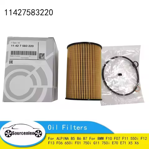 11427583220 Engine Oil Filter Kit for ALPINA B5 B6 B7 for BMW F10 F07 F11 550i F12 F13 F06 650i F01 