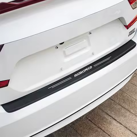 Fashion Car Door Sill Stickers for Mazda mazdaspeed Skyactiv 3 bk bl bj bn 323 Axela Atenza CX-3 CX-