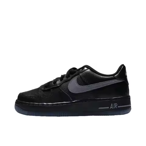 Nike Air Force 1 Women's Skateboarding Shoes, Wear Resistant, High Quality Sneakers, Black