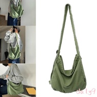 DLAY Women Grunge Bag Large Shoulder Bag Casual Crossbody Bag Canvas Messenger Bag