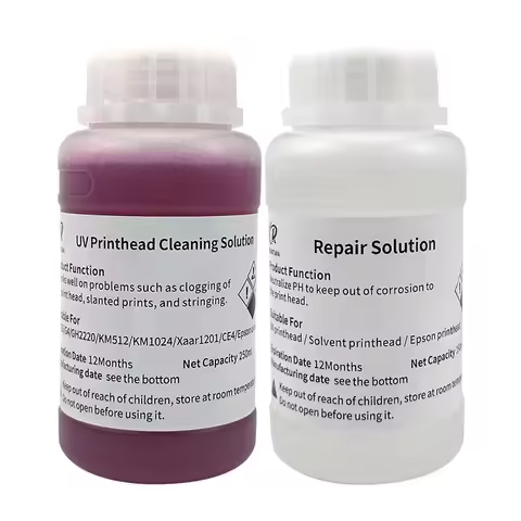 UV Ink Cleaning Solution for Ricoh Konica1024 512UV Print Head Ricoh G4 G5 Powerful Cleaning Repair 