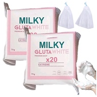 Milky Gluta  Soap 20x, 70g Glutamilk  Soap, Milkygluta  Bar Soaps, Premium  Soaps for Face & Body, D