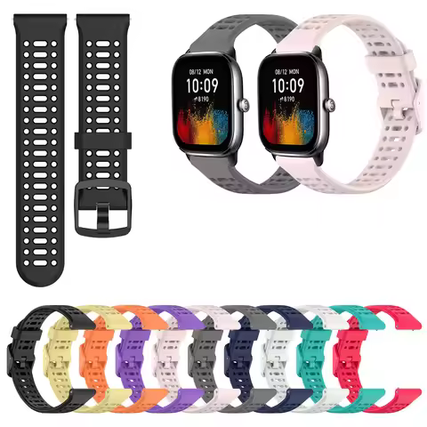 Sport Replacement Band for Huami Amazfit GTS 2 3 4 GTS 2e GTS2 mini GTS4 mini Active 2 Silicone Stra