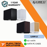 Flexi Tech LIAN LI A3-MATX CASE PC Desktop Casing Black/White