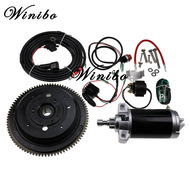 Winibo Electric Starter Modify Kit Boat Outboard Engine Rear Control Change to Electric Start Engine Kit for YAMAHA 30-40HP